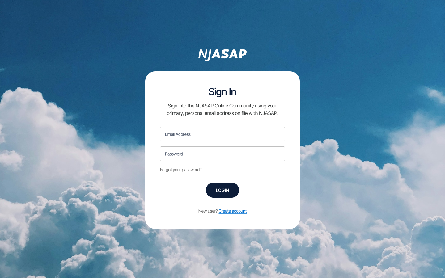 NJASAP authentication